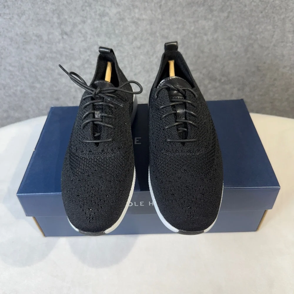 Cole Haan 2.ZEROGRAND Stitchlite Knit Oxford‎ Black Sneakers Shoes